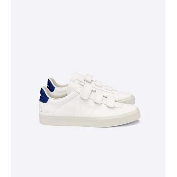 White/Blue Men's Veja RECIFE CHROMEFREE Shoes | AU 200XYU